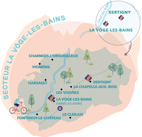 carte la voge les bains
